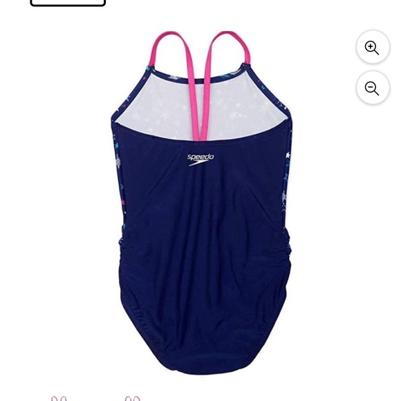 UPF50 one piece xs5/6 speedo bathing suit, red white and blue - Picture 4 of 5